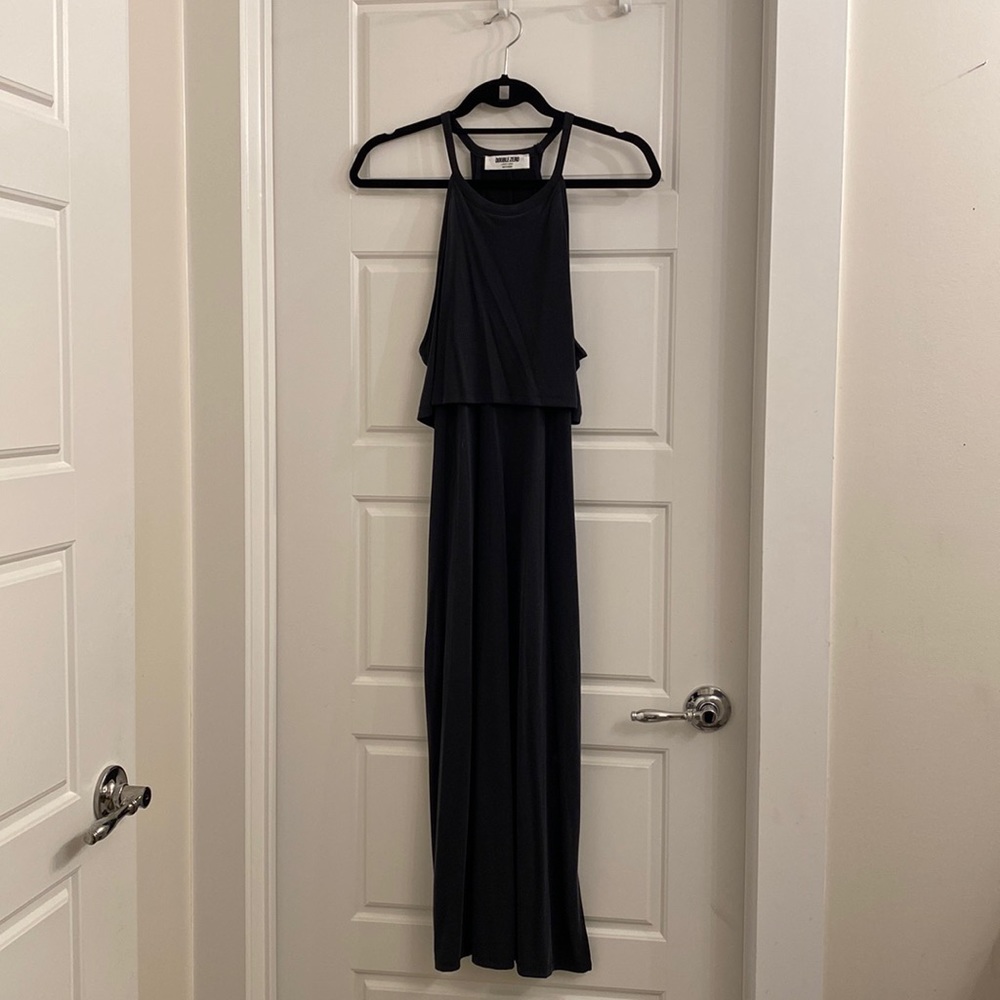 Black two-piece dress